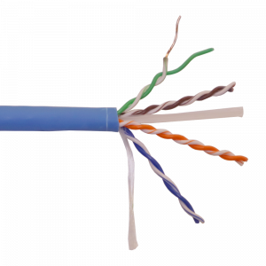 Кабель LANMASTER U/UTP, 4 пары, Кат. 6, с перегородкой, 550Mhz, LSZH, нг(A)-HF, 305 м